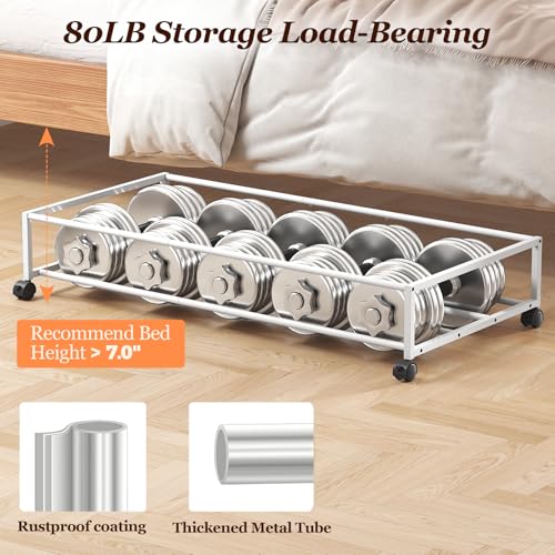 Under Bed Storage with Wheels 2 Pack (2 Count)