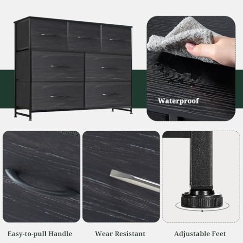 7 Drawer Dresser for Bedroom