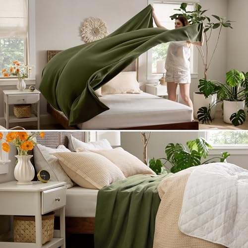 GentleSoft 100% Cotton Blanket King Size for Bed