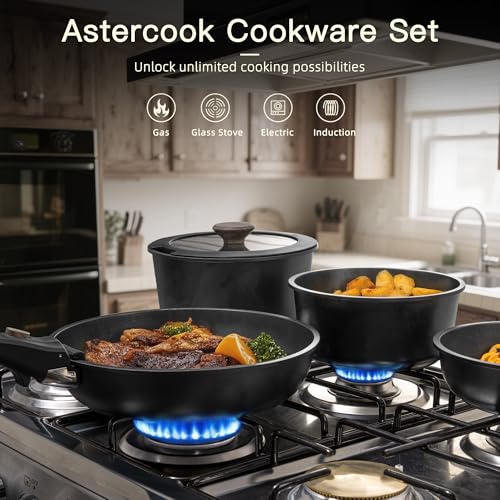 21 Pcs Pots and Pans Set Non Stick