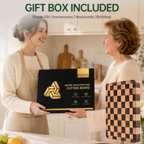 1.4" Checkered Cutting Boards for Kitchen