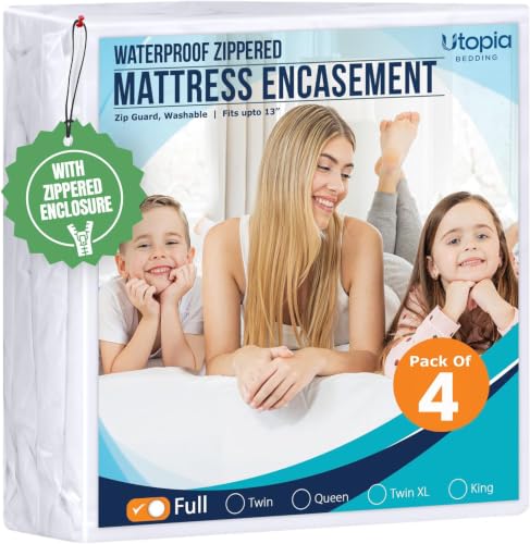 Mattress Protector Zippered Full Size Size (4 Count)