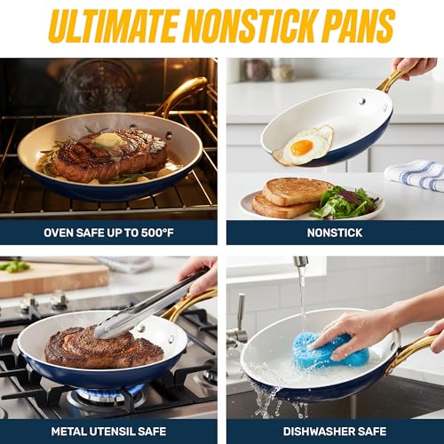 15 Pc Pots and Pans Set Non Stick Ceramic Cookware Set