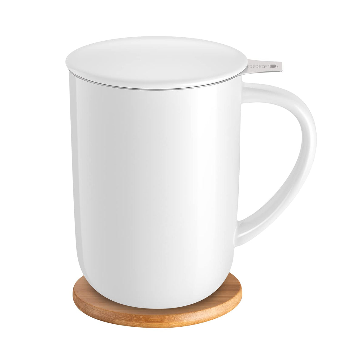 16oz Porcelain Tea Mug with Infuser