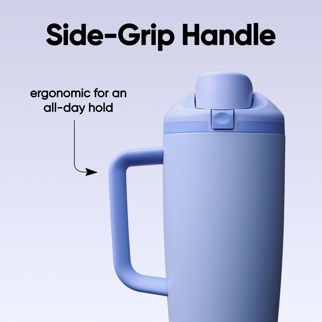 FreeSip Tumbler Stainless Steel Water Bottle 40 oz Out of the Blue