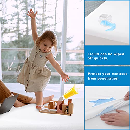 2 Pack Mattress Protector Queen Size 100% Waterproof Fitted Mattress Cover (2 Count)