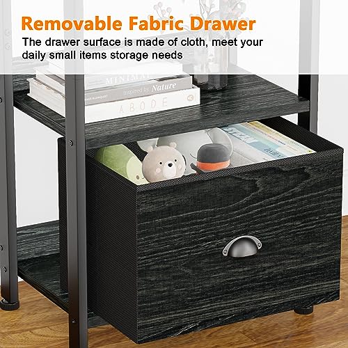 4 Tier Bookshelf with Drawer