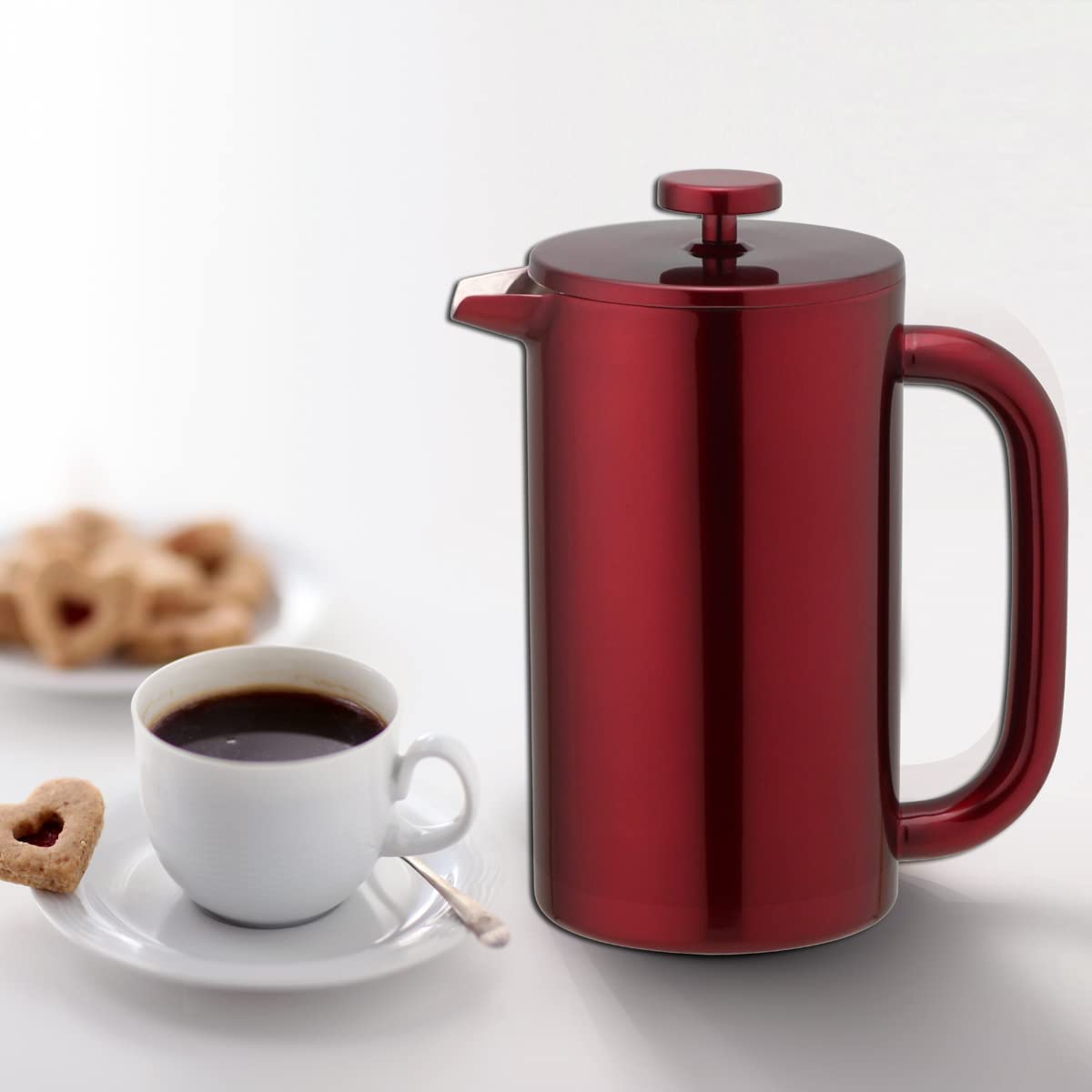 8 Cup Double Wall Insulated Stainless Steel French Coffee Press
