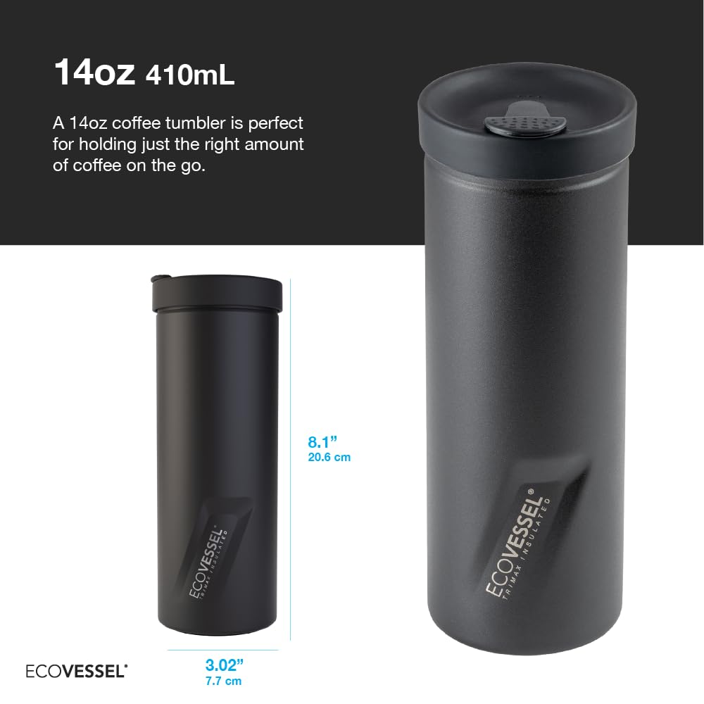 Travel 14 oz On the Go Insulated French Coffee Press Black