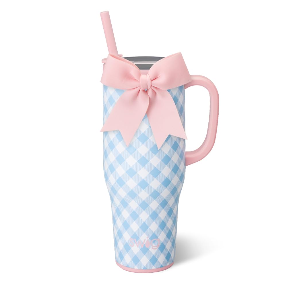 40oz Leakproof Mega Mug with Handle & Straw