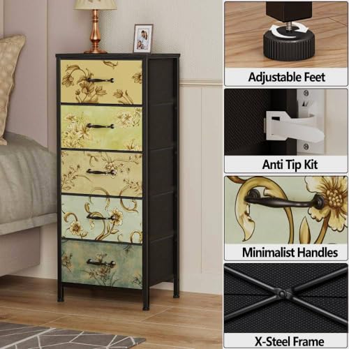 5 Drawer Dresser for Bedroom