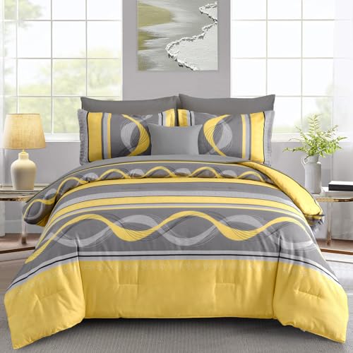 Yellow Comforter Set Queen Size