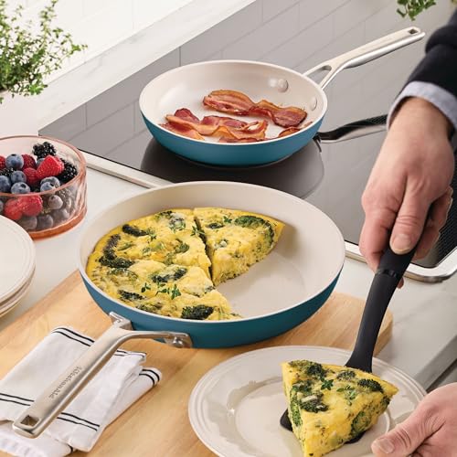 Hard Anodized Ceramic Induction Cookware Skillet Set