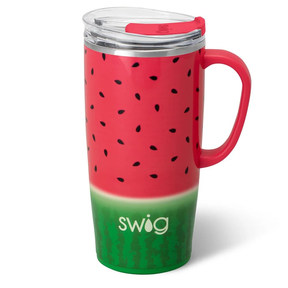 22oz Insulated Travel Mug with Handle & Lid