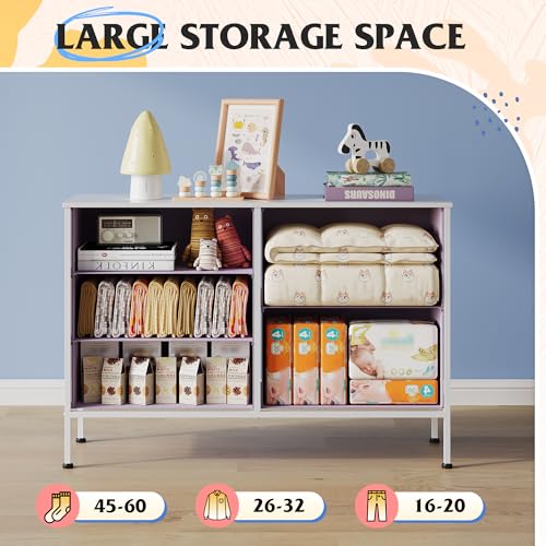 5 Drawer Fabric Dresser for Bedroom