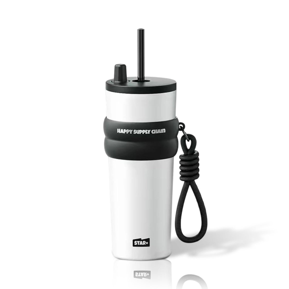 24 oz Stainless Steel Tumbler with Lid and Straw