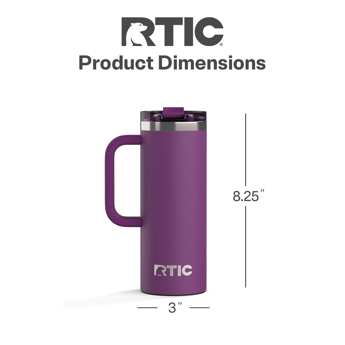 20oz Road Trip Travel Mug with Lid and Handle