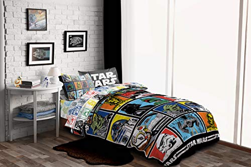 Star Wars Queen Comforter Set 5 Piece Soft Bedding for Boys