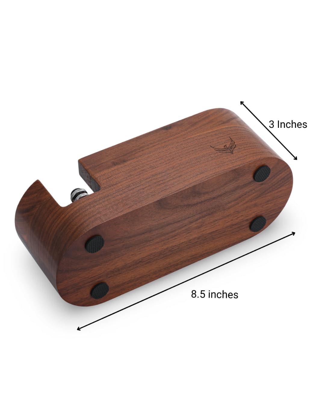 58mm Espresso Tamper Station Rosewood KNODOS Espresso Machine Accessories For Coffee Bar Wooden Coffee Tamping Box and Portafilter Holder