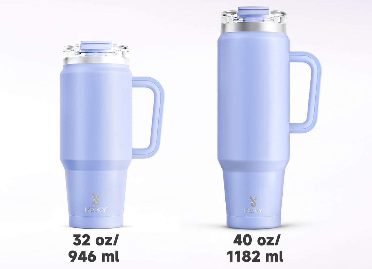 40 oz Tumbler with Handle and Straw