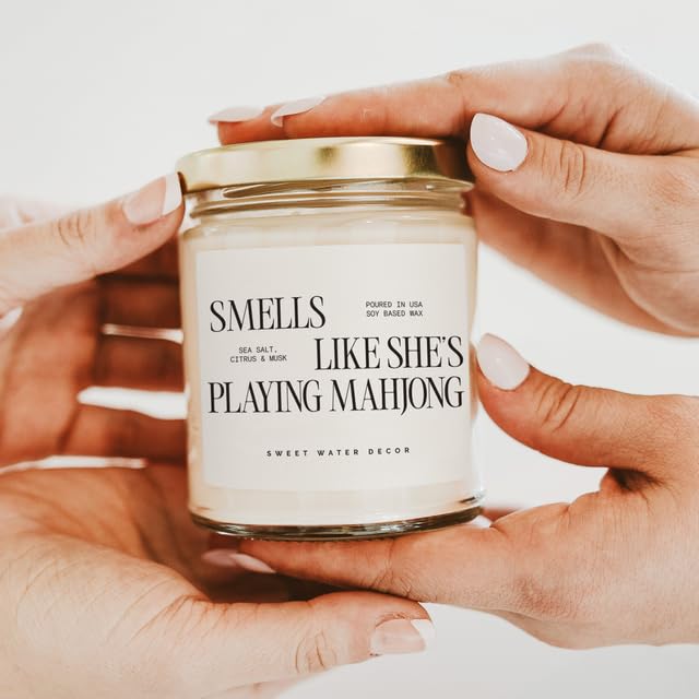Smells Like She’s Playing Mahjong Candle (9 Ounce)