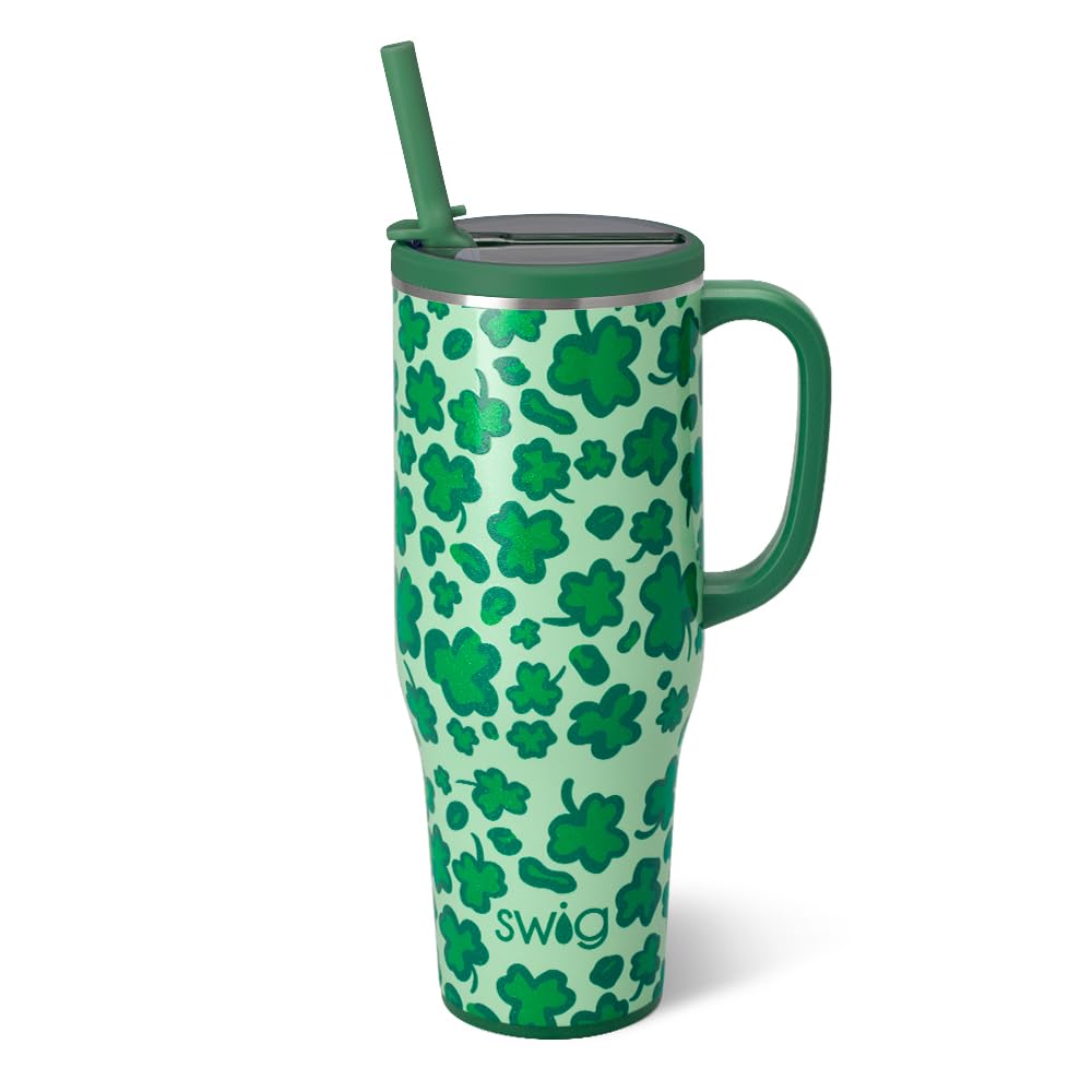 40oz Leakproof Mega Mug with Handle & Straw