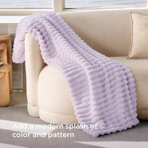 Soft Twin XL Blanket for Bed Dorm Lavender Fog 66"x90"