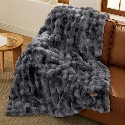 GentleSoft Faux Fur Throw XL Blanket