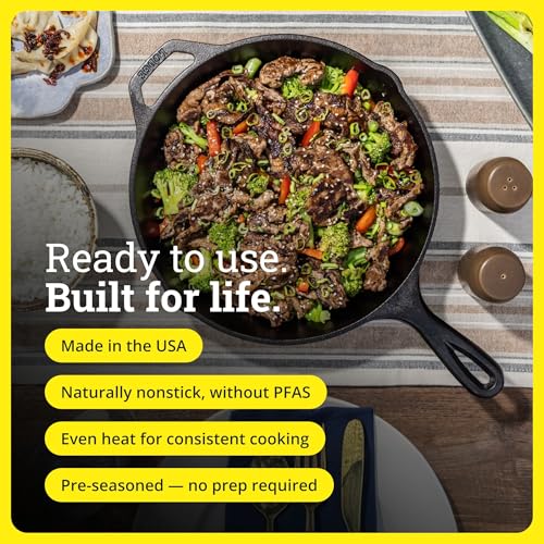 Pre Seasoned Cast Iron Skillet
