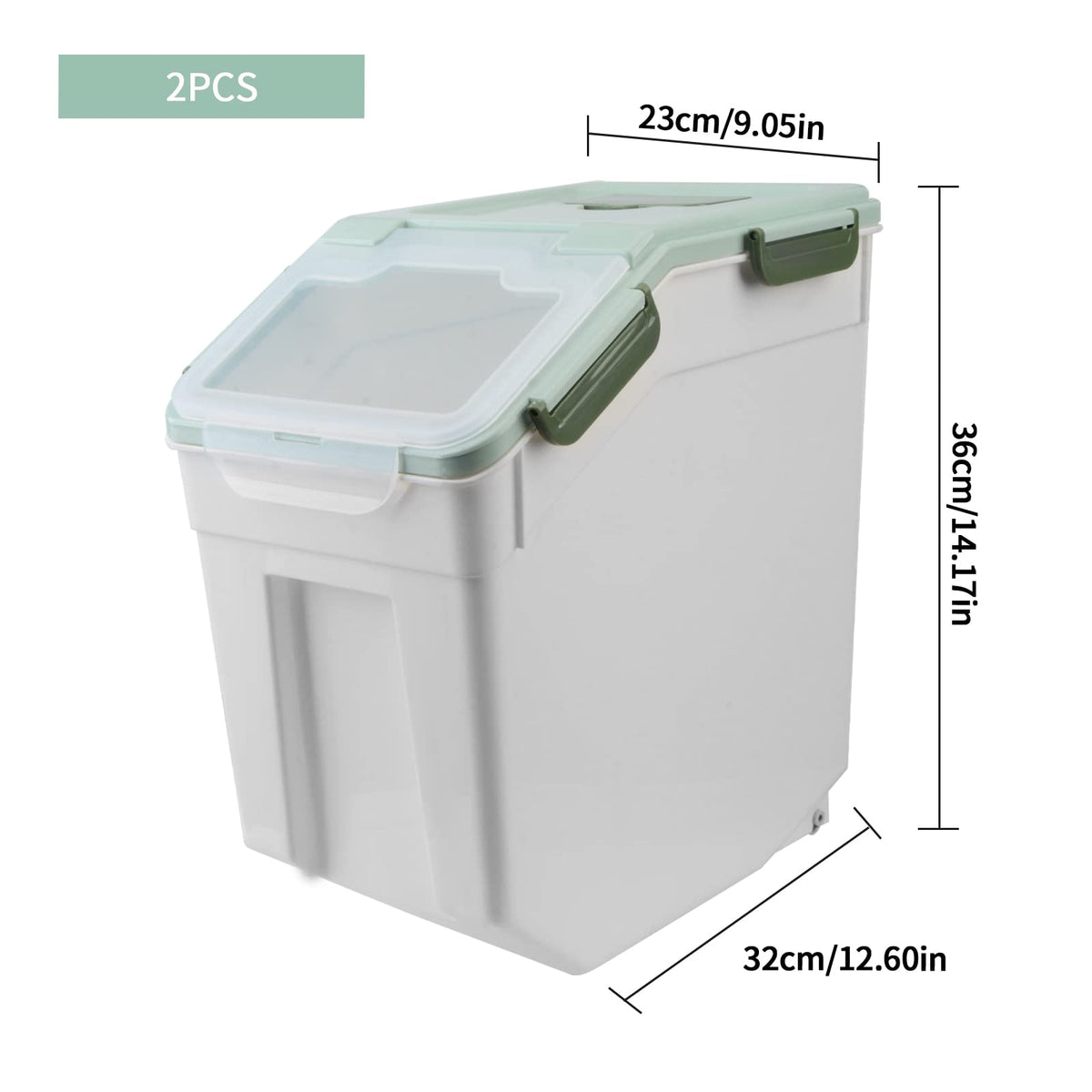 Airtight Flour Storage Container 25lb (2 Count)