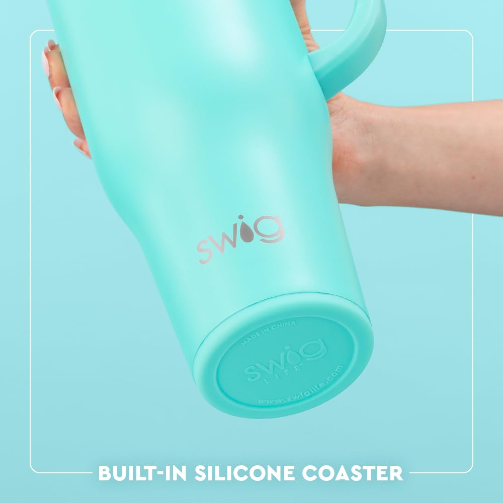 40oz Insulated Mega Mug with Handle & Straw