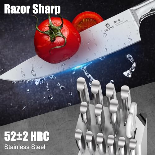 15pc Japanese HC Steel Knife Set (15 Count)
