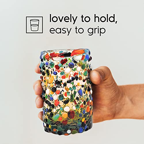 Confetti Rocks 9 oz Juice Glasses (6 Count)