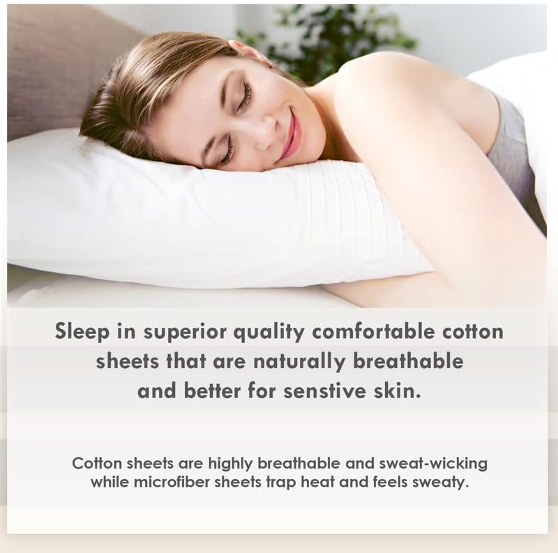100% Cotton Queen Size Pillowcases 400 Thread Count Rio Red (2 Count)