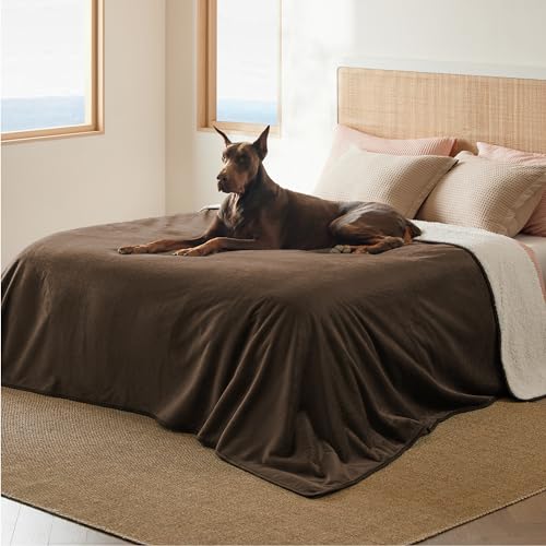Waterproof Blanket for Bed Soft Sherpa Fleece Throw