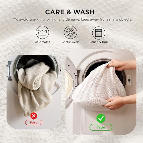 GentleSoft 100% Cotton Large Throw Blanket for Couch 50x70 inches