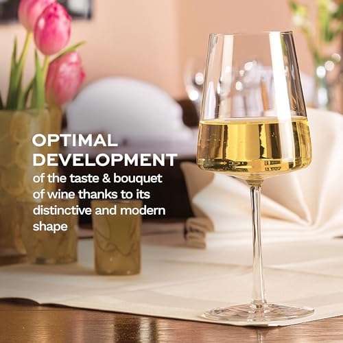 White Wine Glasses Power Set of 4