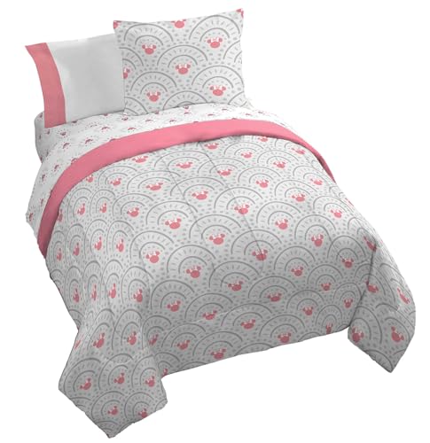 Disney Minnie Mouse King Comforter Set 7 Piece Bedding for Girls