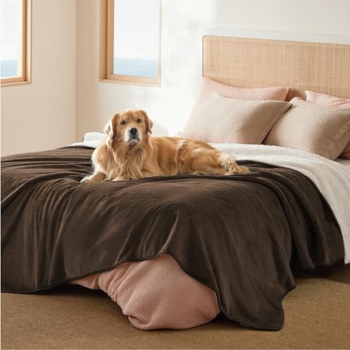 Waterproof Blanket for Bed Soft Sherpa Fleece Throw