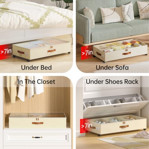 Under Bed Storage with Wheels (4 Count)