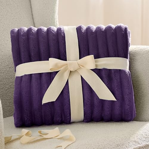 Soft Purple Throw Blanket for Couch Decor Gifts 50"x60"