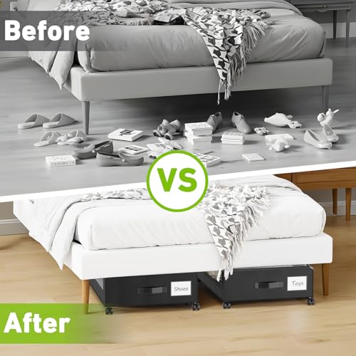 Under Bed Storage with Wheels (4 Count)