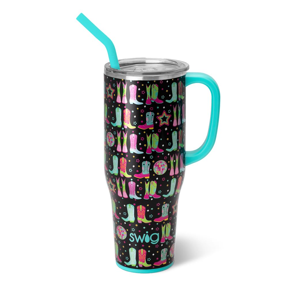 40oz Insulated Mega Mug with Handle & Straw
