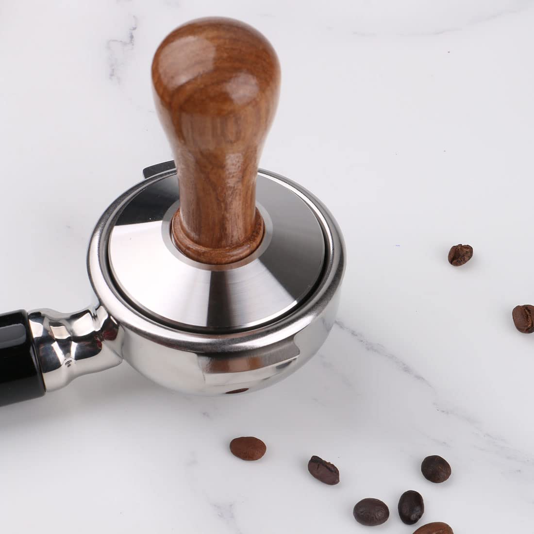 Stainless Steel Coffee Tamper 51mm Barista Espresso Base Coffee Bean Press