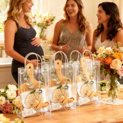 67Pcs Baby Shower Prizes Charcuterie Boards Bulk for Guests Bamboo Cheese Board Gift Set Mini Cutting Boards Wedding Bridal Party Favors for Valentine's Day Housewarming Christmas Birthday (6 Count)