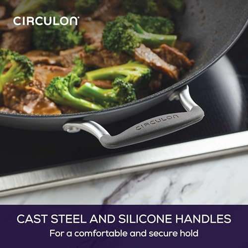 A1 Series w ScratchDefense Nonstick Induction Wok with Lid