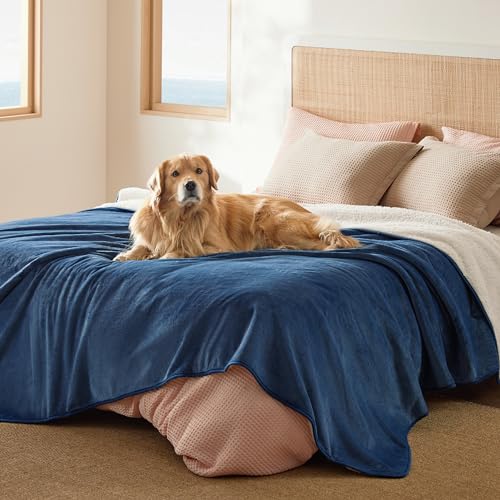 Waterproof Blanket for Bed Soft Sherpa Fleece Throw