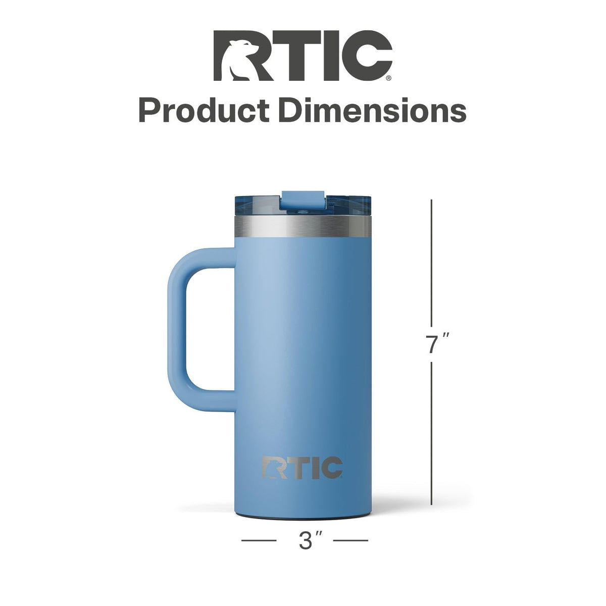 20oz Road Trip Travel Mug with Lid and Handle