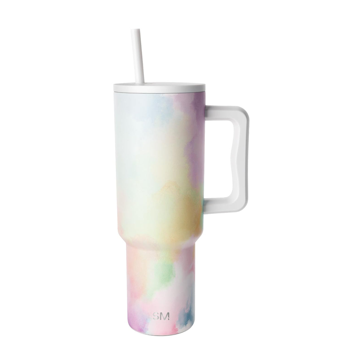 Tumbler with Handle and Straw