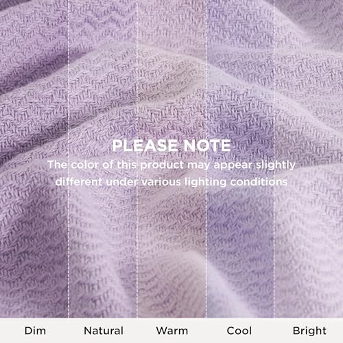 GentleSoft 100% Cotton Blanket Queen Size for Bed